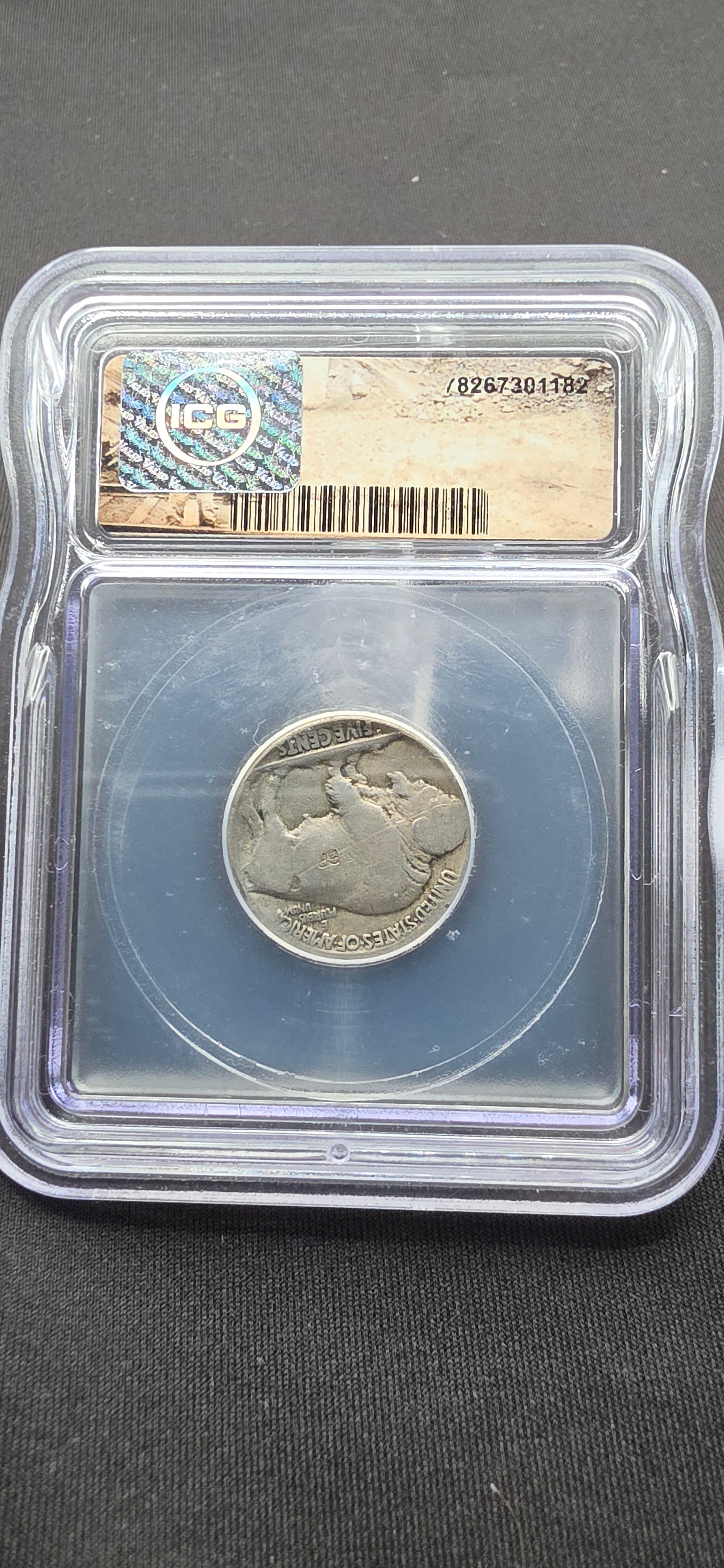 ICG Genuine “Hobo” Style Buffalo Nickel – Hand-Carved Folk Art Coin