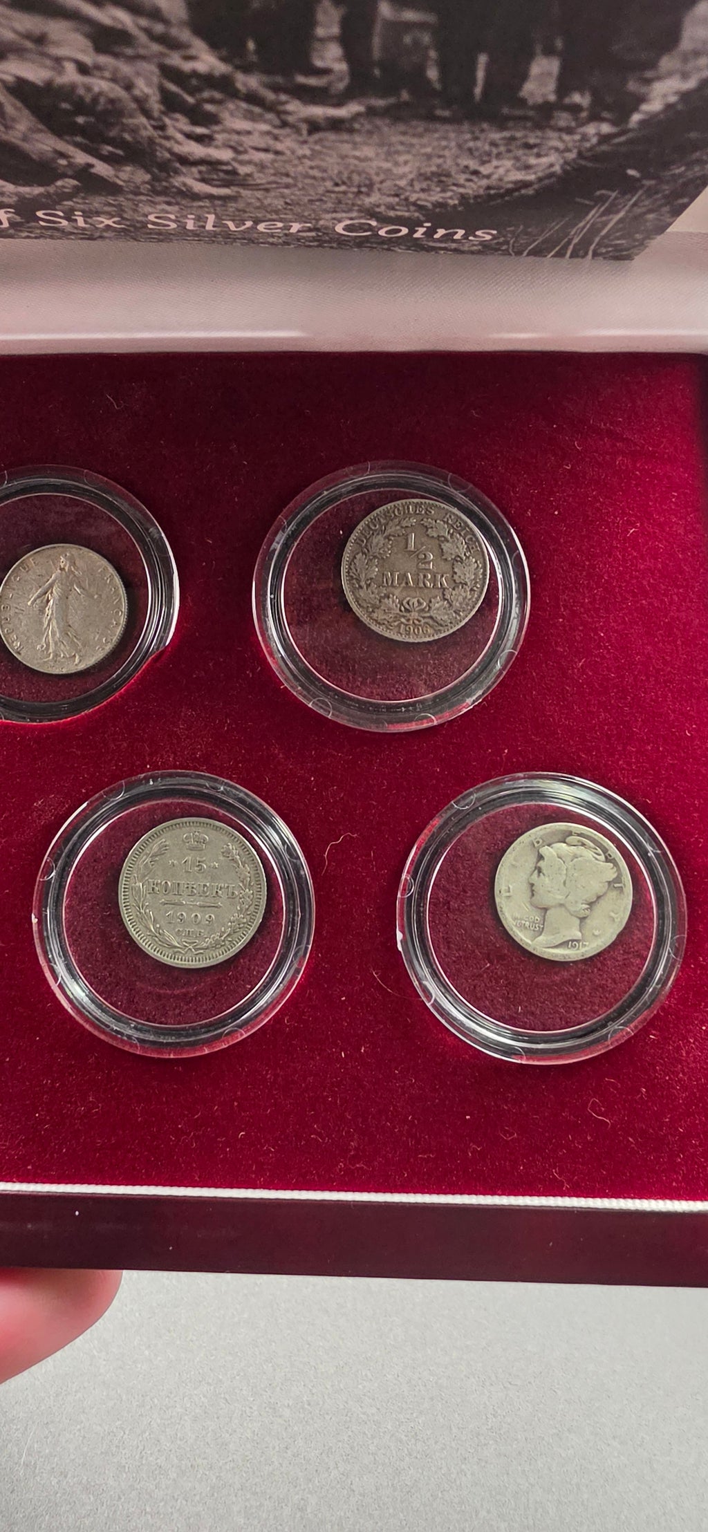 WW1 silver coin set
