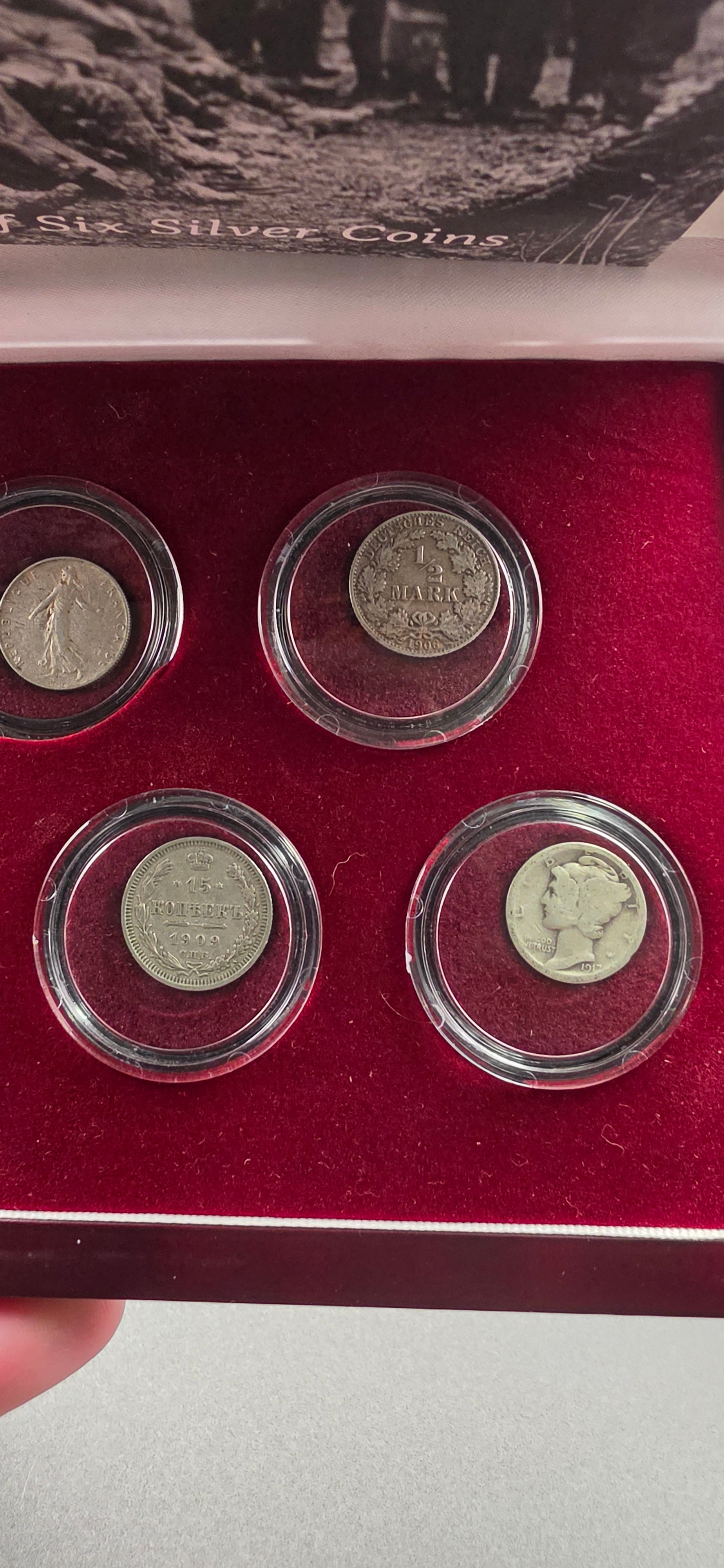 WW1 silver coin set
