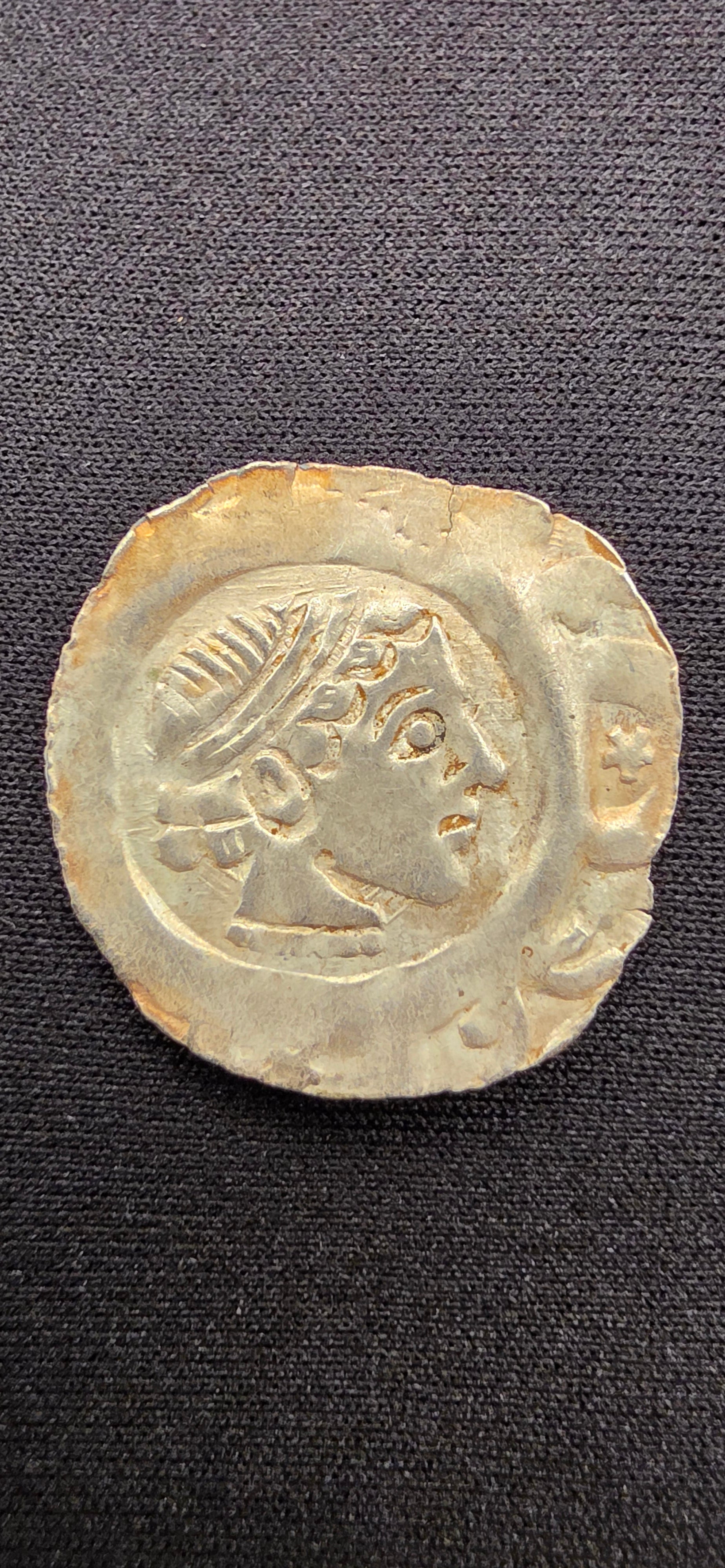 Medieval German Silver Pfennig Friedrich II Nuremberg Crusader Era c.1215-1250 AD