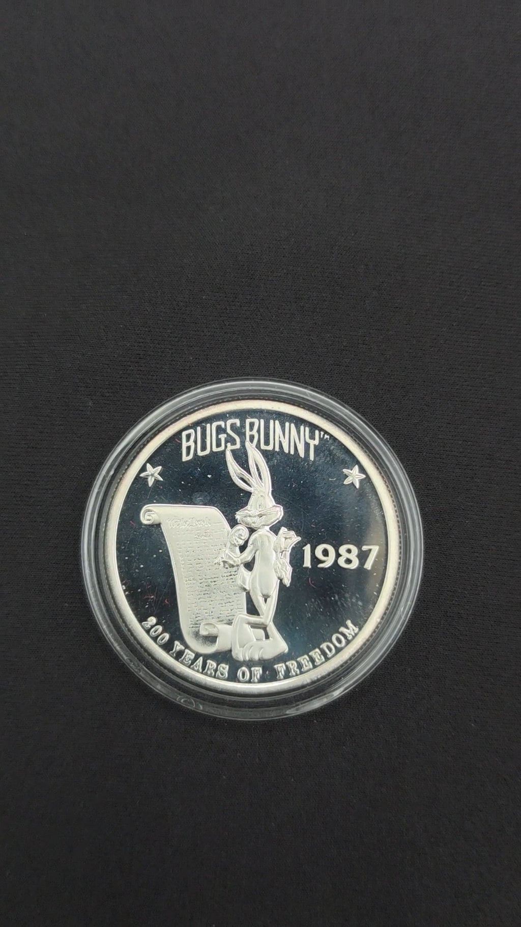 Buggs Bunny/ Looney Tunes 1oz Silver Round