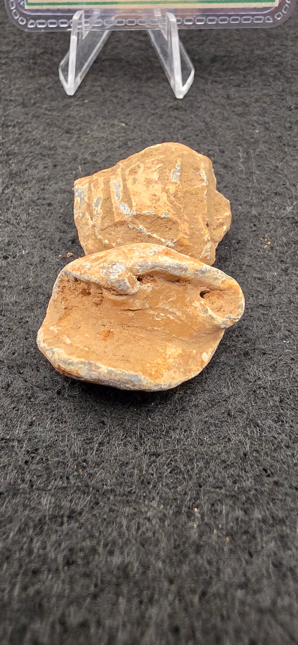 Battle of Kennesaw Mountain mortar fuse adapter with fuse intact and 2 "minie balls bullets"