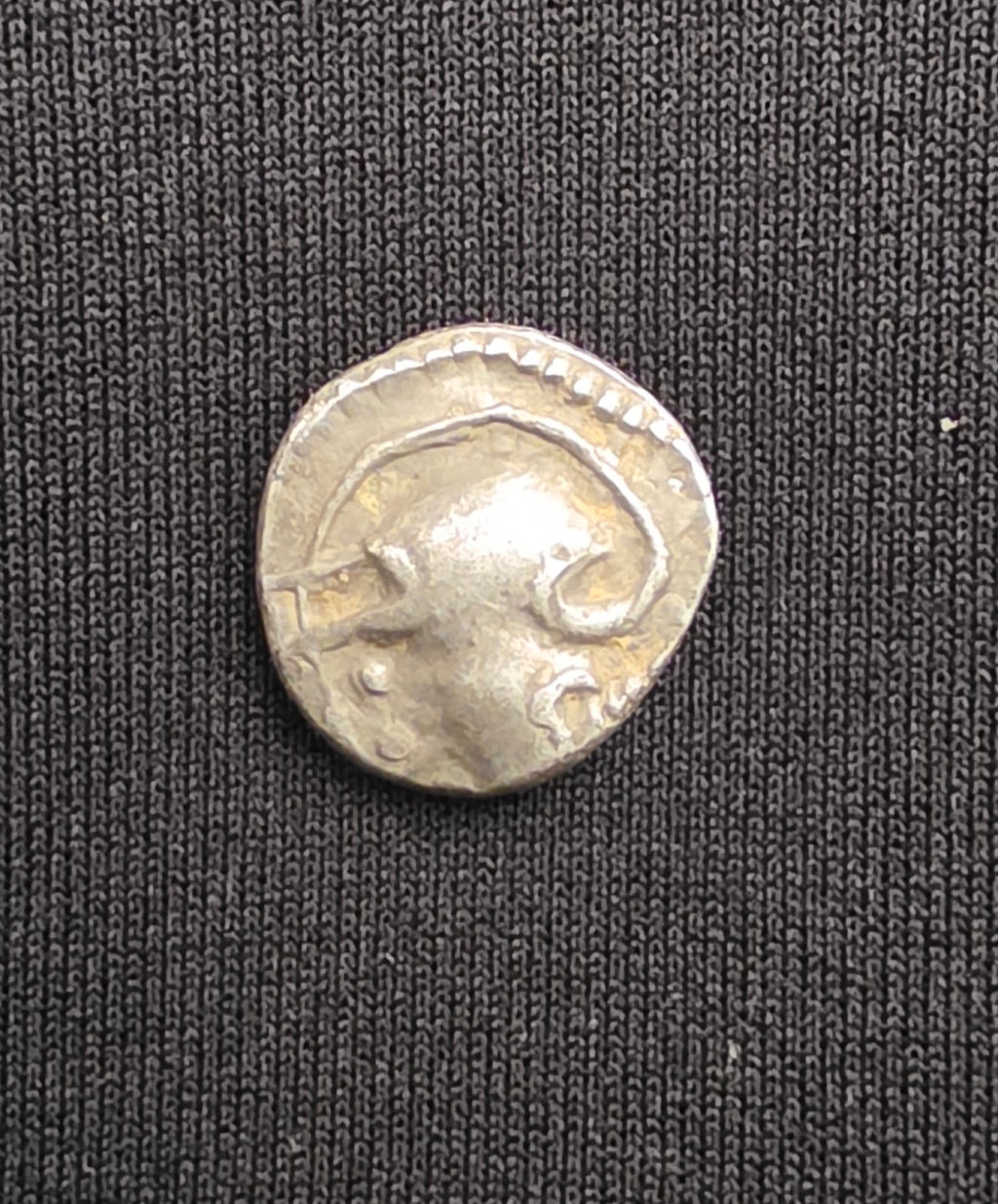Celtic Gaul Aedui AR Quinarius c. 100–70 BC – Stylized Horse Type