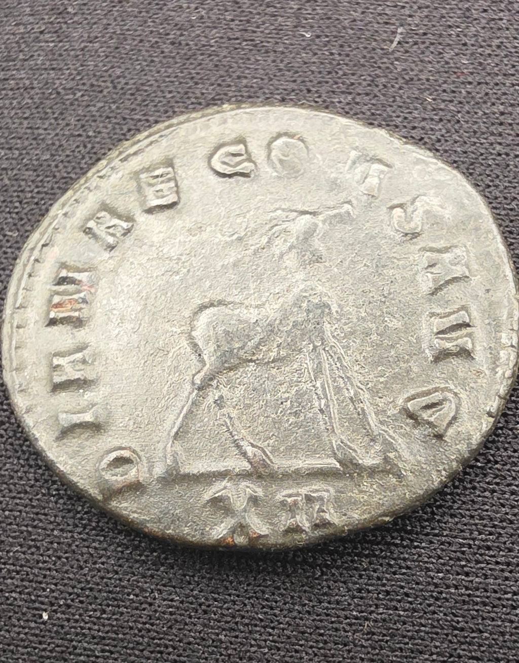 Gallienus “Zoo Series” Ancient Roman Antoniniani – Antelope Reverse                                 Roman Empire, AD 253–268