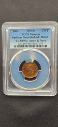 1863 Civil War Token Washington Army & Navy PCGS AU Detail Patriotic CWT”
