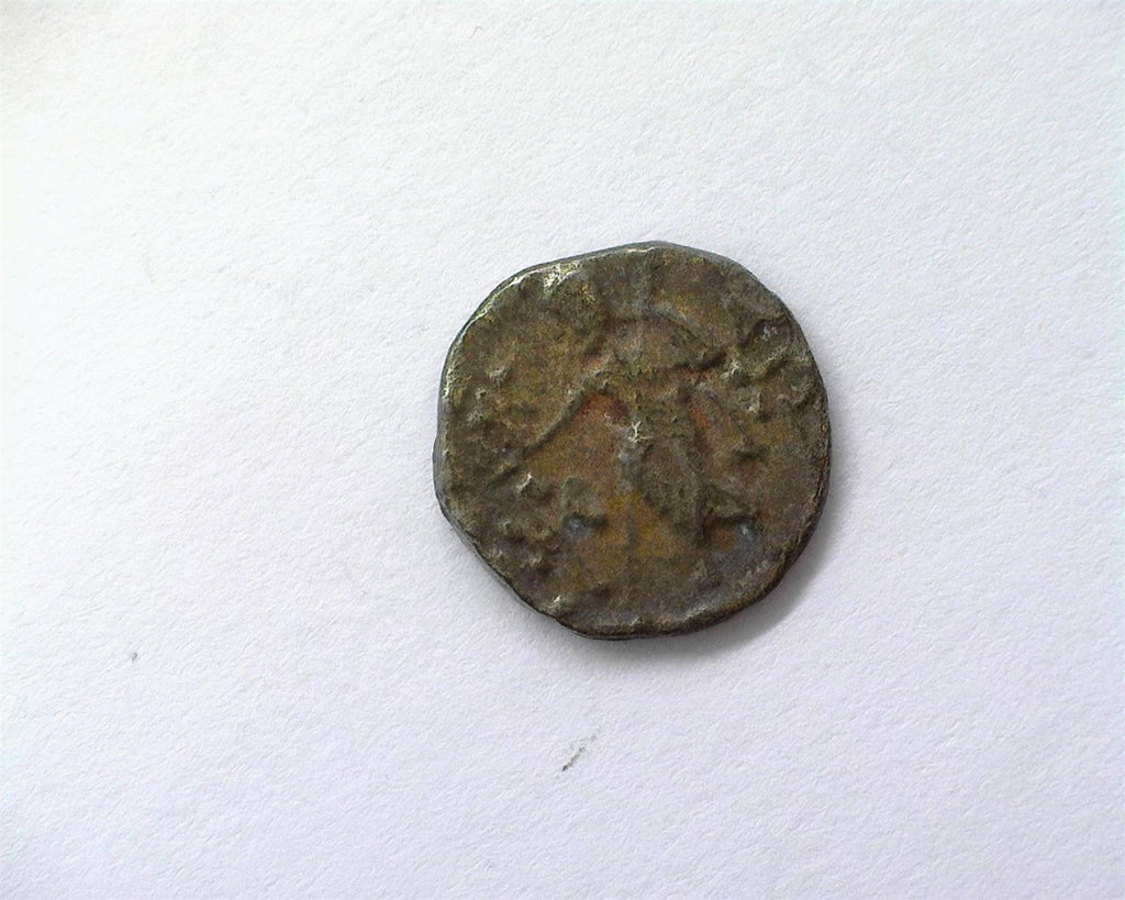 Ancient Indo-Scythian Bronze Coin of Azes I (circa 57–12 BC)