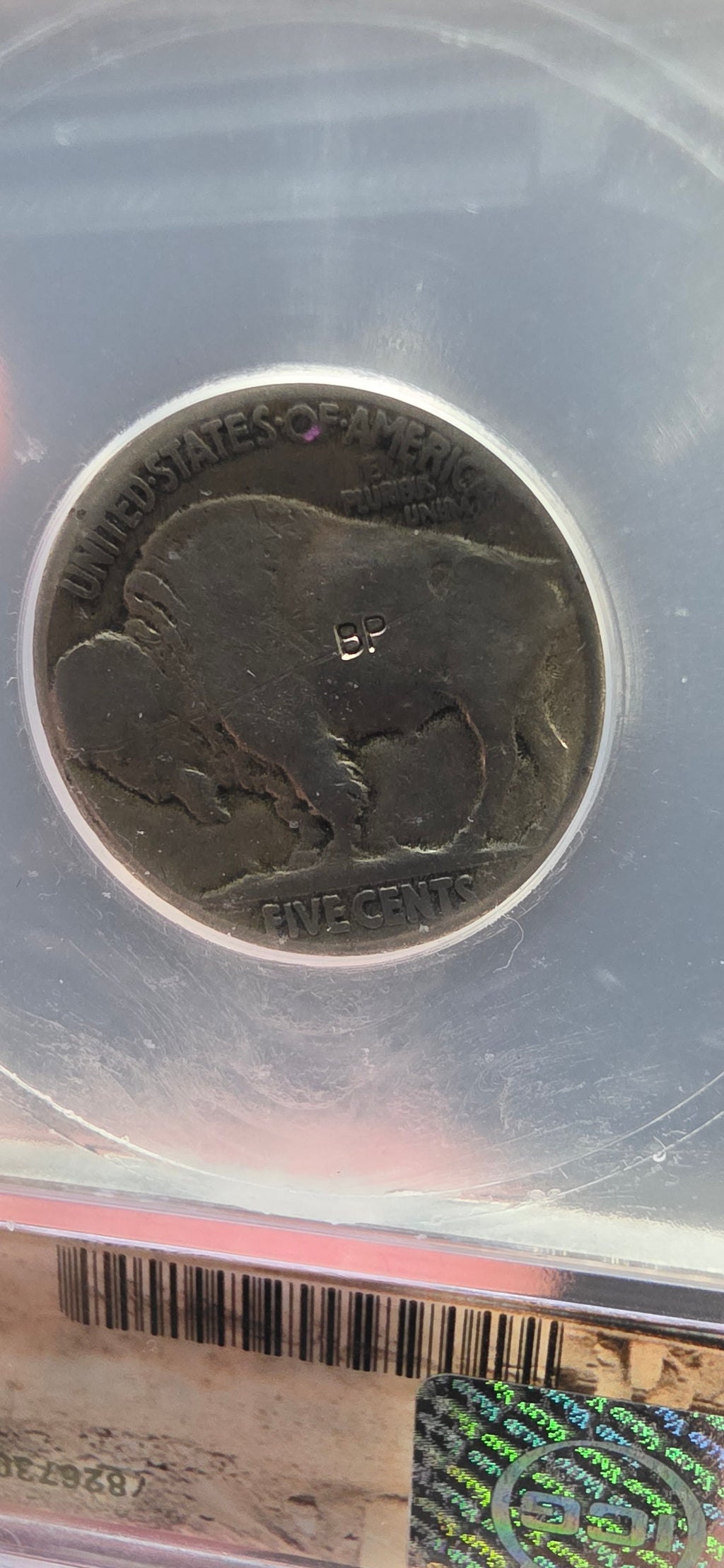 ICG Genuine “Hobo” Style Buffalo Nickel – Hand-Carved Folk Art Coin
