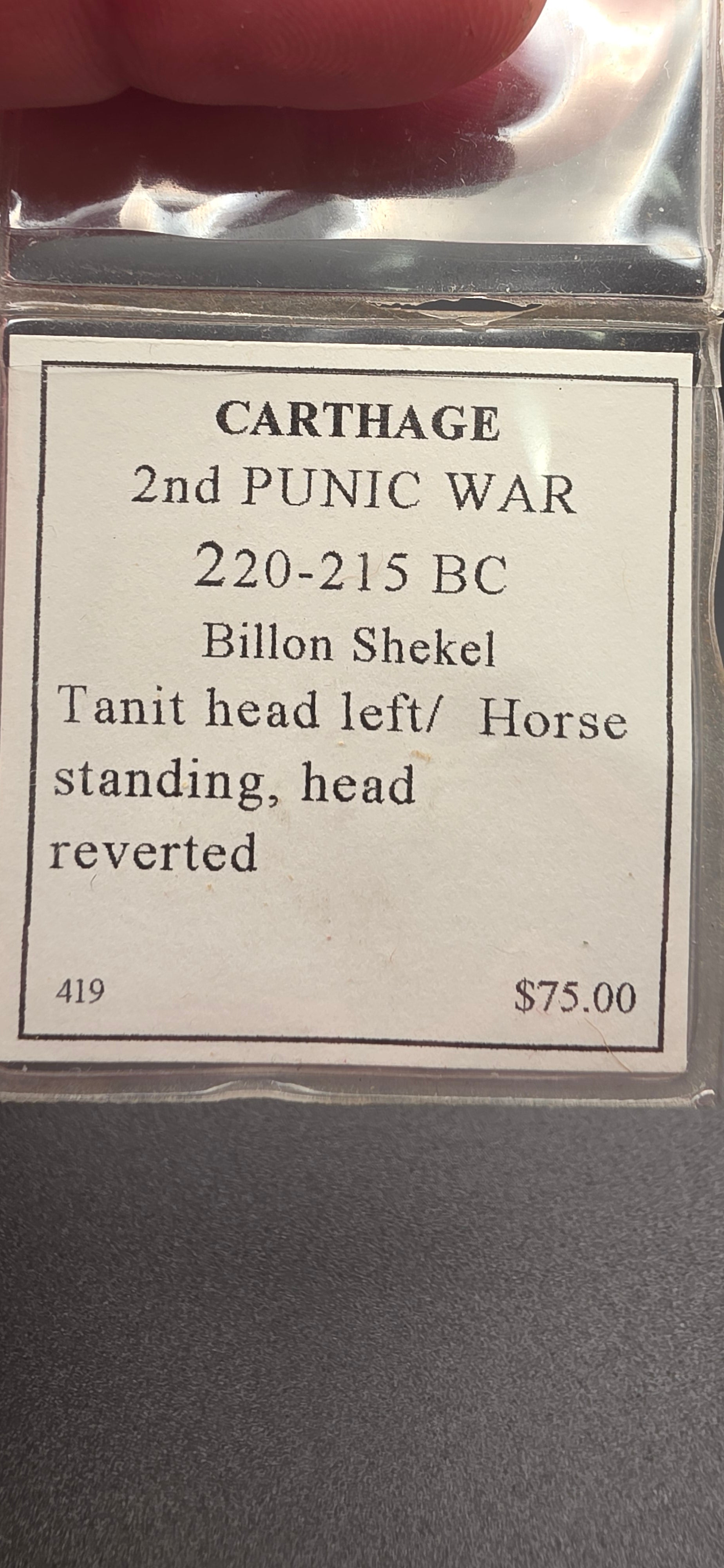 2nd Punic War Sheckel