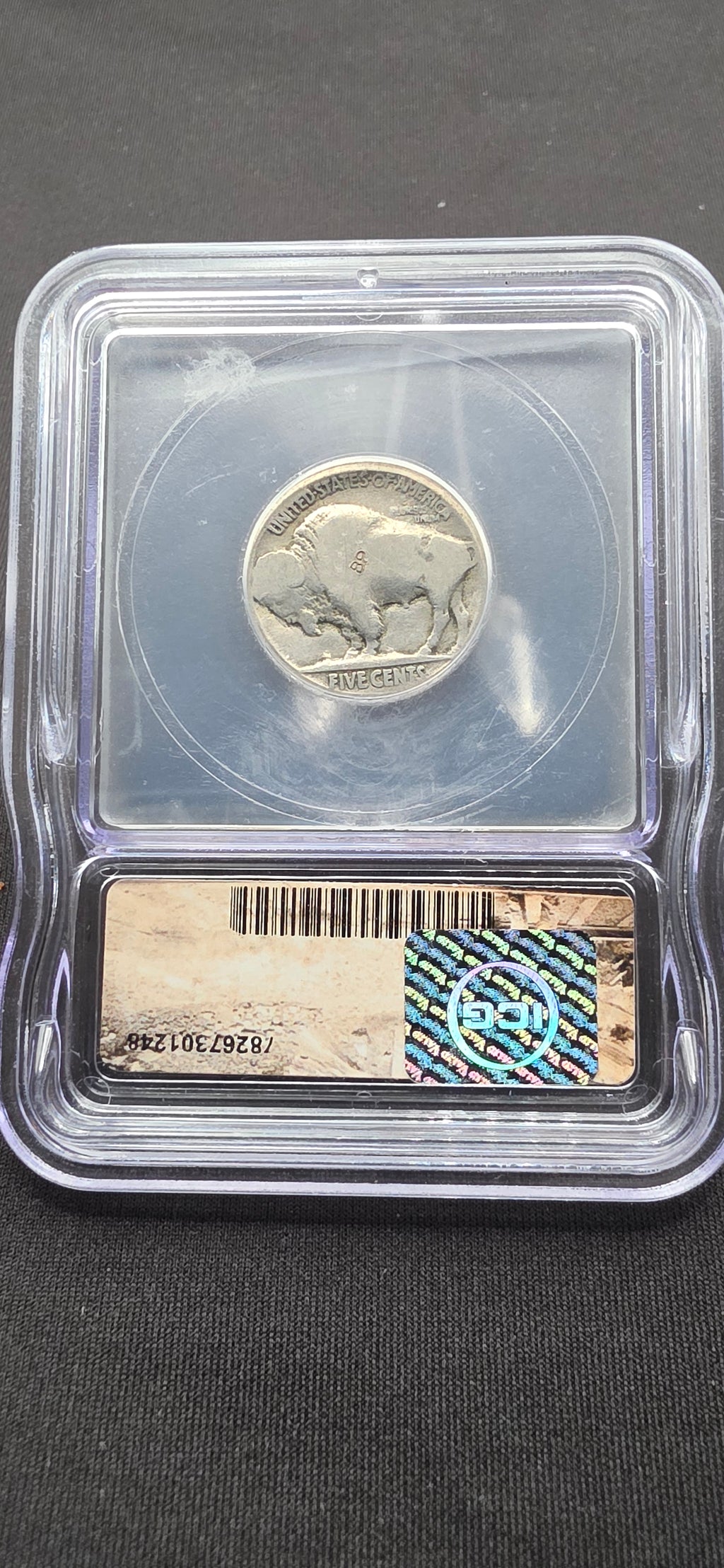 ICG Genuine “Hobo” Style Buffalo Nickel – Hand-Carved Folk Art Coin