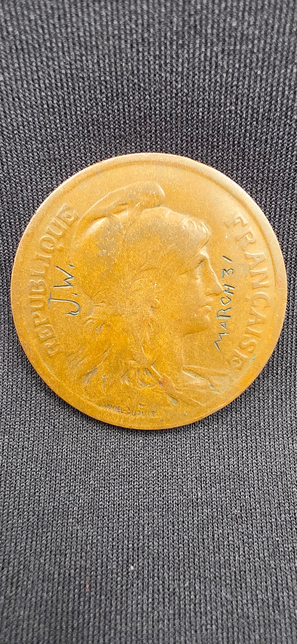 1916 France 10 Centimes – WWI Verdun Provenance Note 🇫🇷