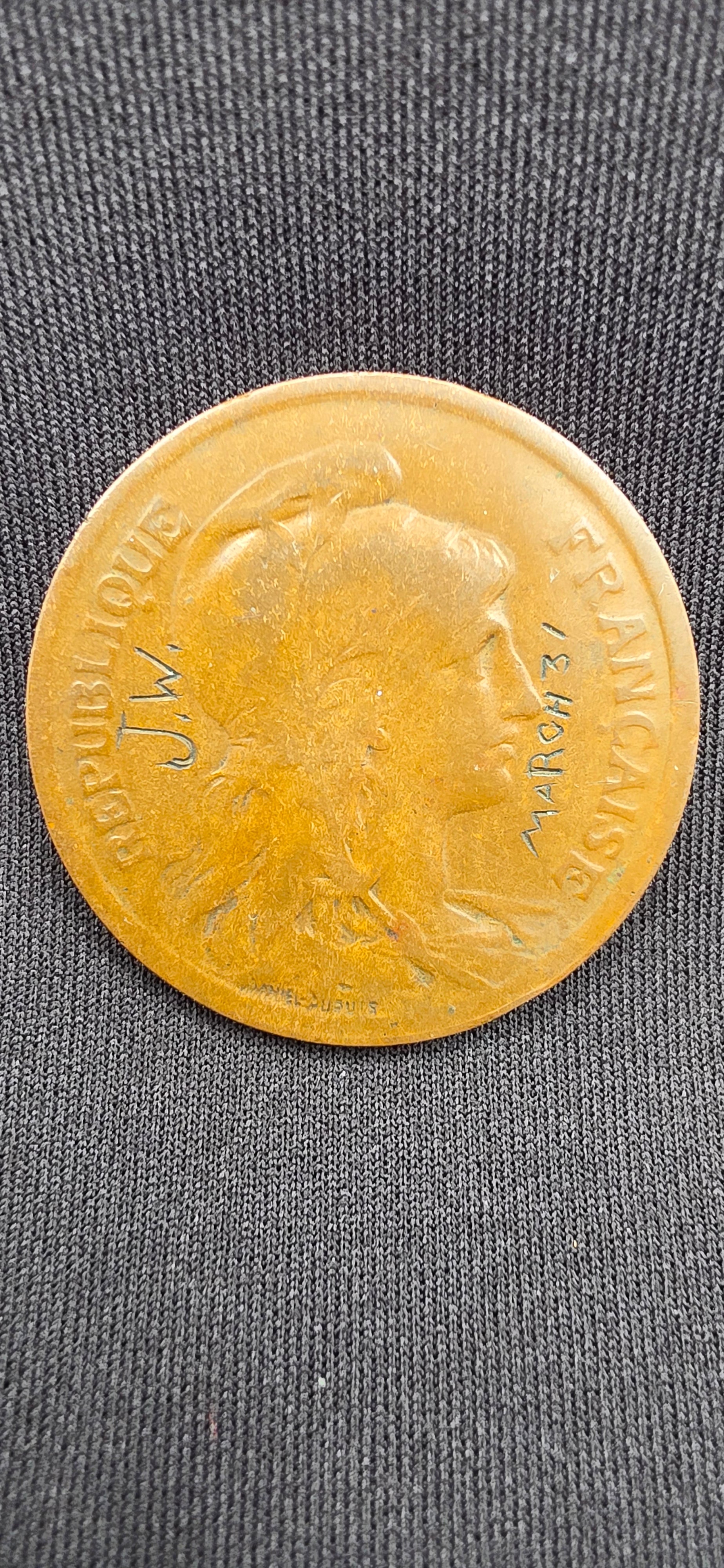 1916 France 10 Centimes – WWI Verdun Provenance Note 🇫🇷