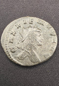Gallienus “Zoo Series” Ancient Roman Antoniniani – Antelope Reverse                                 Roman Empire, AD 253–268