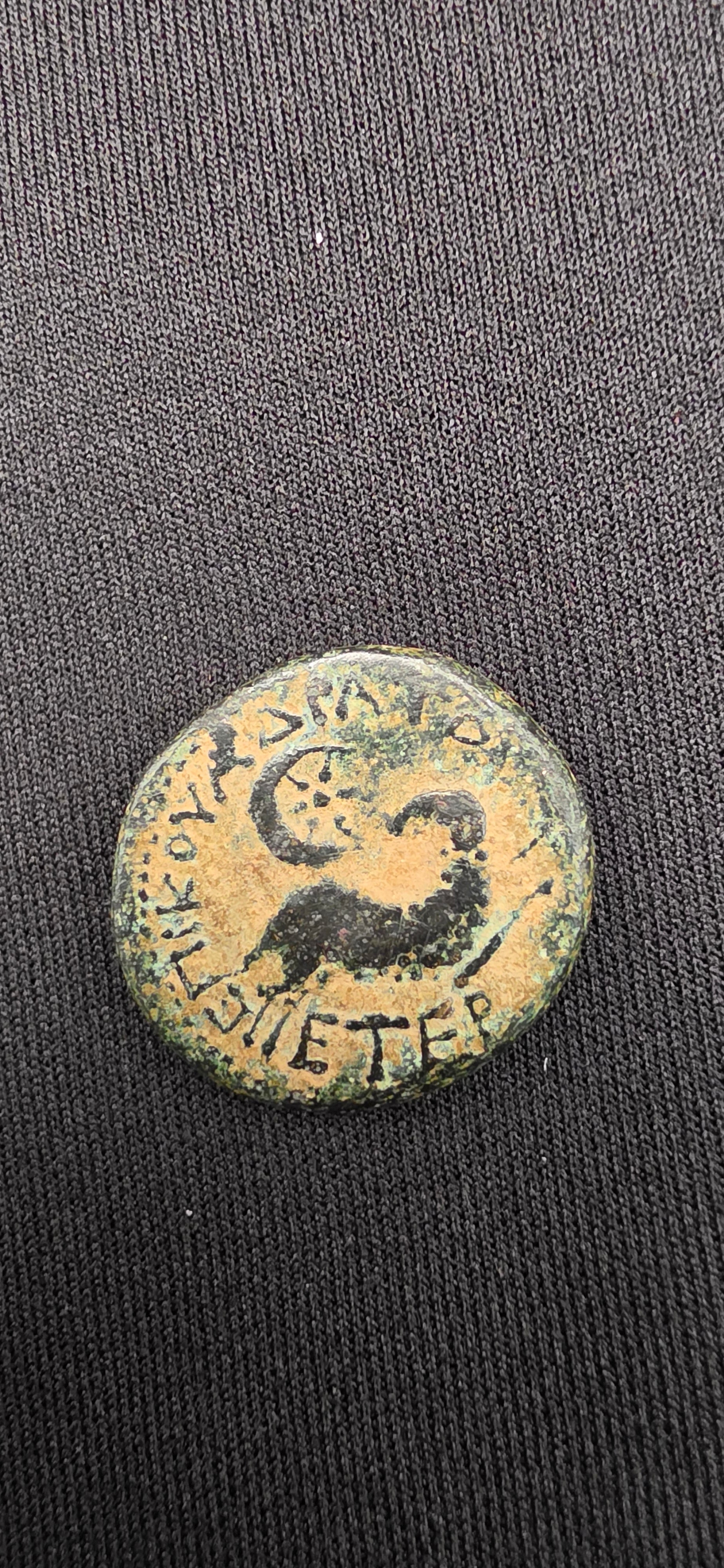 Ancient Roman Provincial Bronze – Tyche & Ram Under Crescent – Zodiac Aries Type”