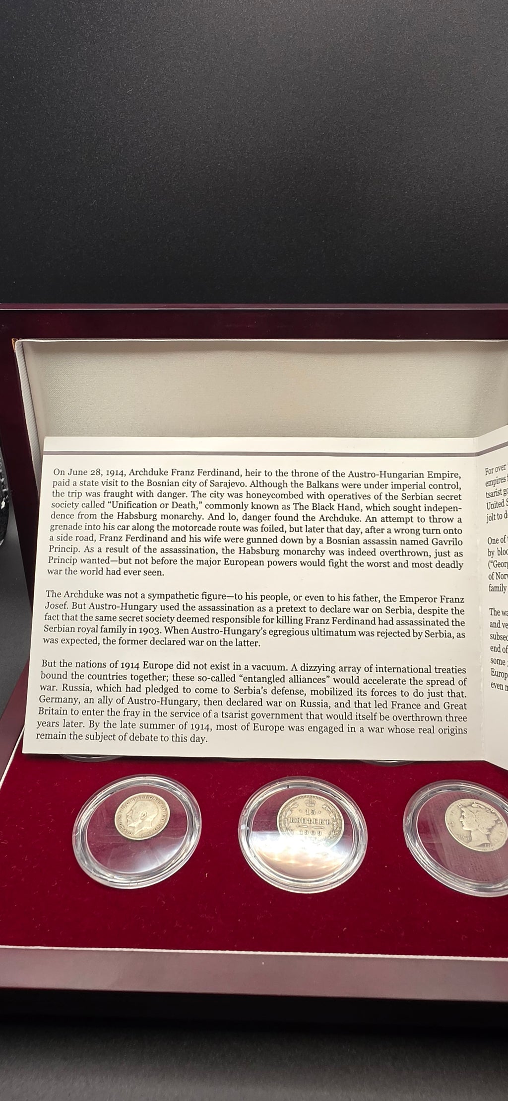 WW1 silver coin set