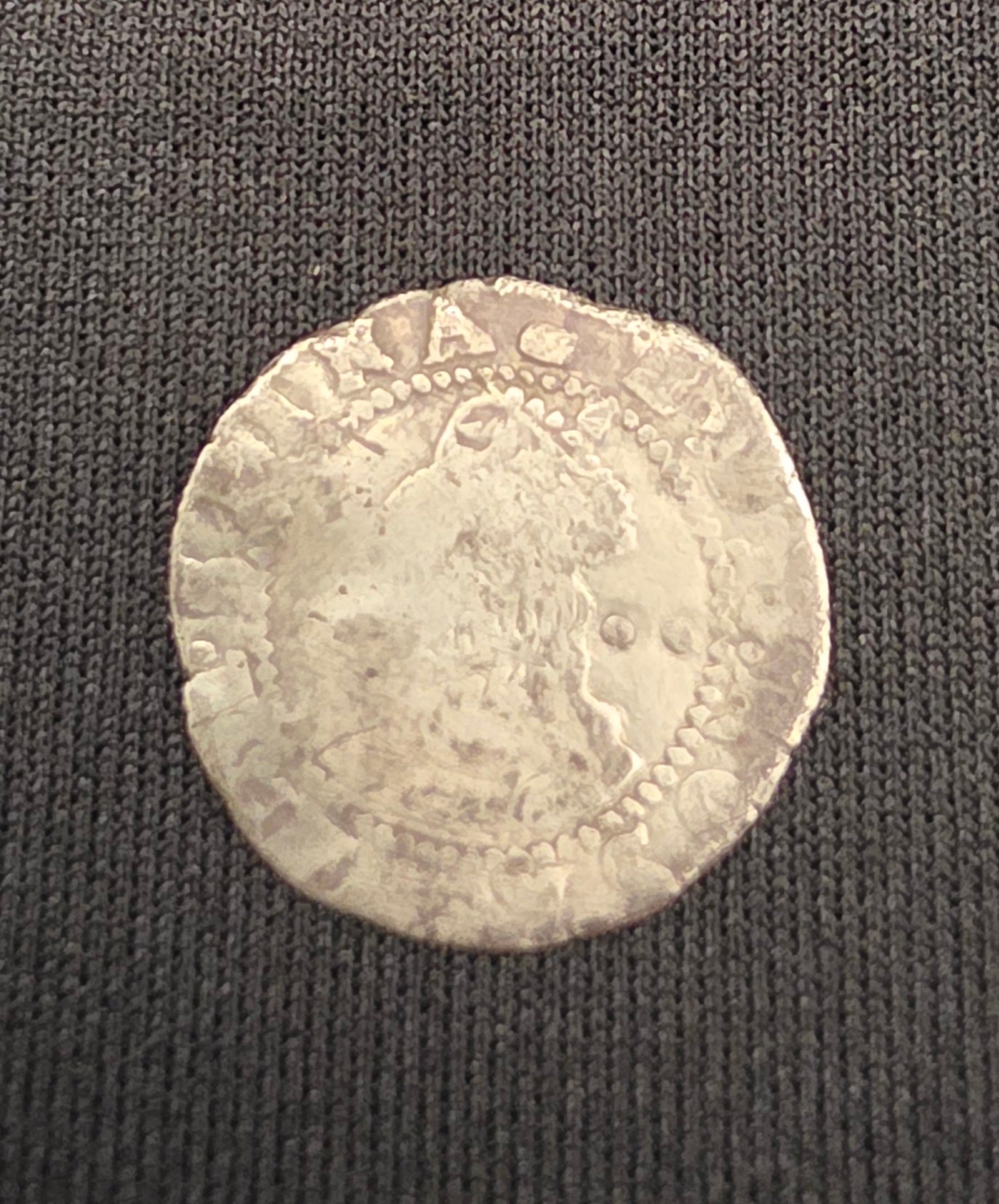 1558-1603 England Queen Elizabeth I Hammered Silver Halfgroat (2 Pence)