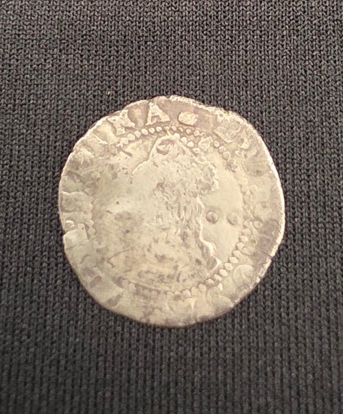 1558-1603 England Queen Elizabeth I Hammered Silver Halfgroat (2 Pence)