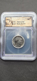 ICG Genuine “Hobo” Style Buffalo Nickel – Hand-Carved Folk Art Coin