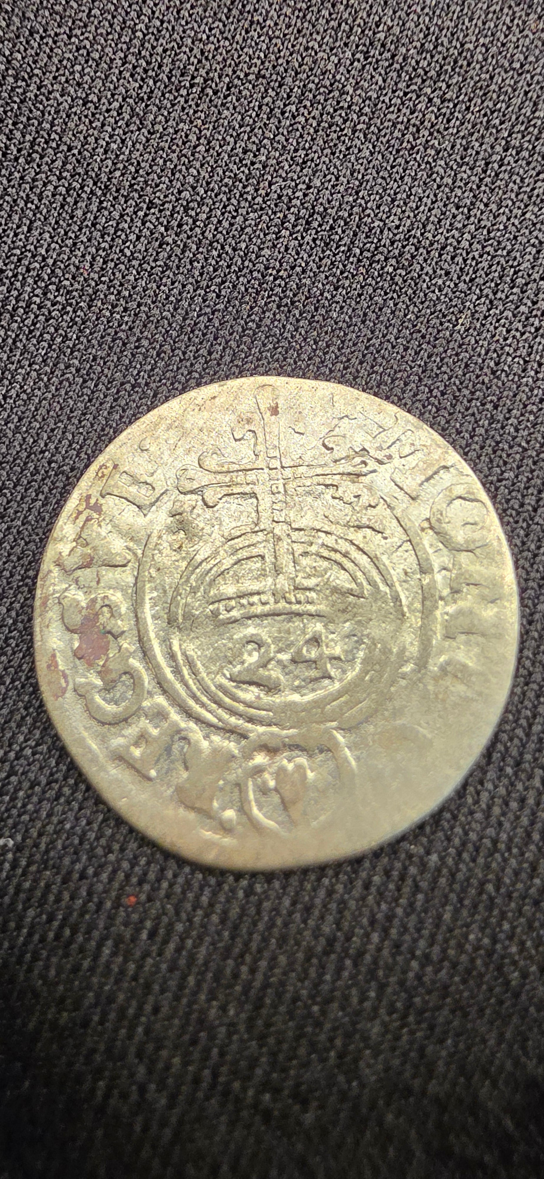 1611-1632 1/24 Thaler Silv Livonia Gustav II Adolf